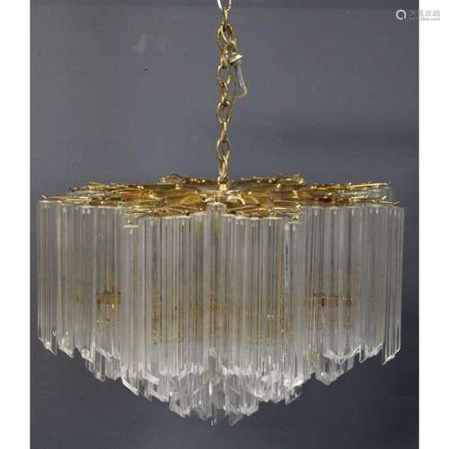 Large & Impressive Camer Glass Chandelier.