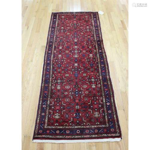 Vintage And Finely Hand Woven Runner / Carpet