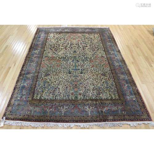 Large And Finely Hand Woven Antique Carpet.