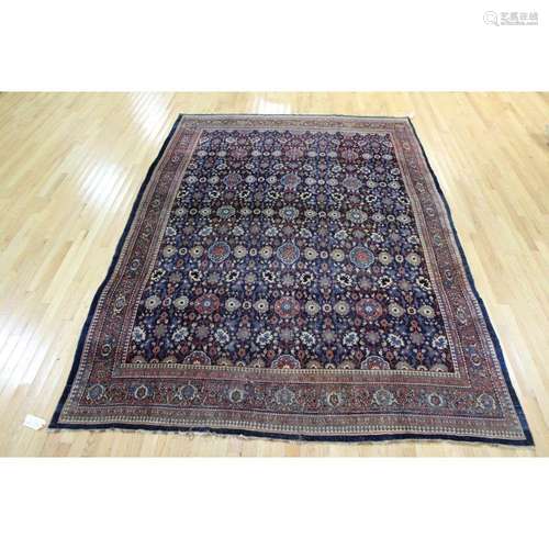 Antique And Finely Hand Woven Roomsize Carpet.