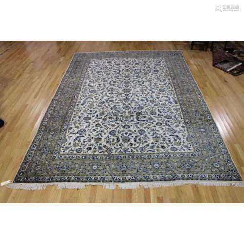 Vintage And Finely Hand Woven Openfield Carpet.