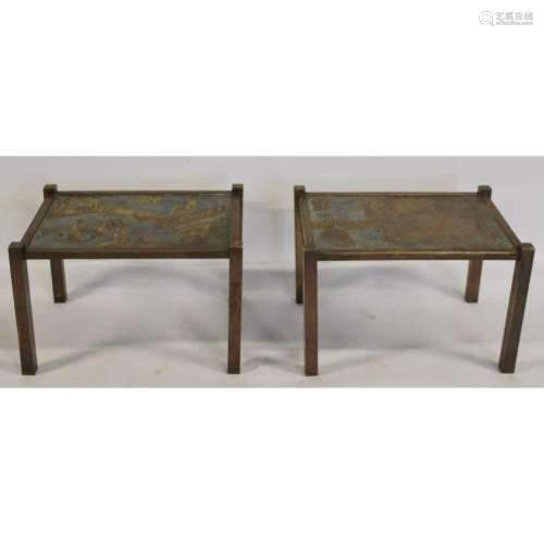 Mid-Century Philip and Kelvin LaVerne Side Tables