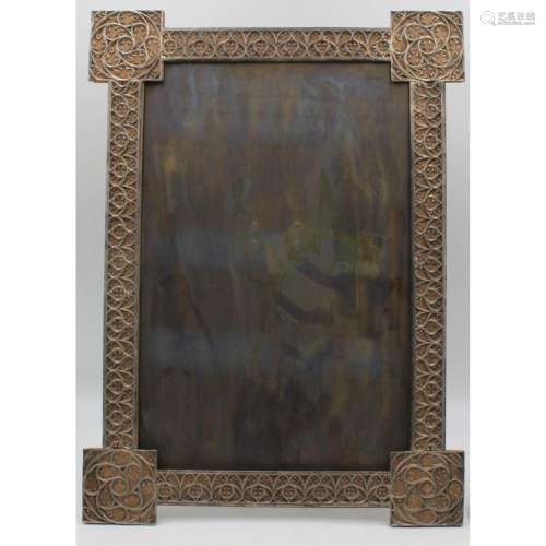 SILVER. Large and Impressive Silver Picture Frame.