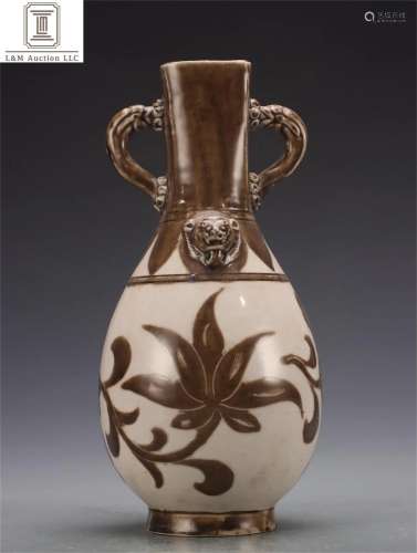 A Chinese White Glazed Porcelain Flower Vase
