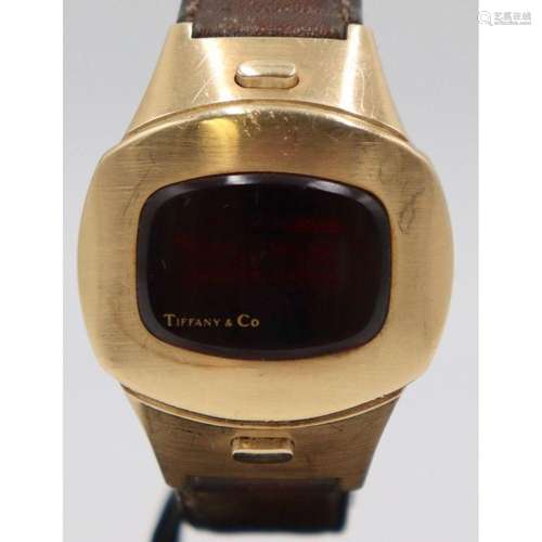 JEWELRY. Men's Pulsar Tiffany & Co. 14kt Gold P4