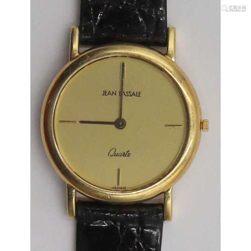 JEWELRY. Lady's Jean Lassale 18kt Gold Watch.