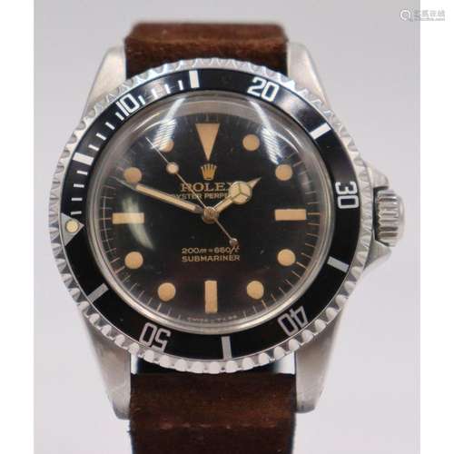 JEWELRY. Vintage Men's Rolex Submariner Stainless