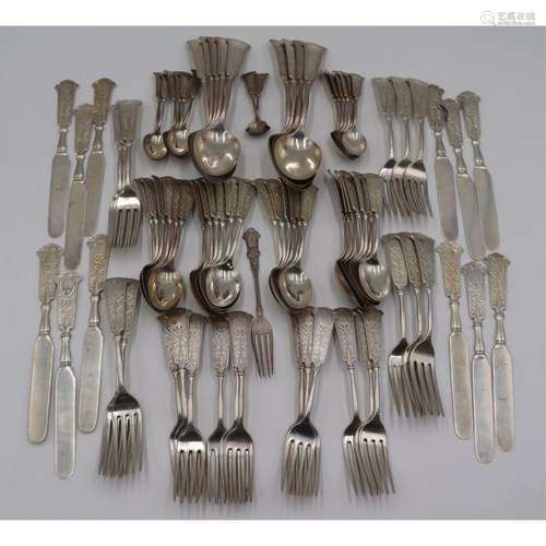 STERLING. J.E. Caldwell Sterling Flatware Set.