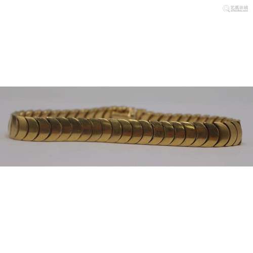 JEWELRY. Italian 18kt Gold Articulated Bracelet.