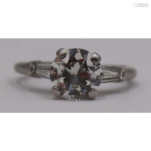 JEWELRY. Platinum and approx. 2ct Diamond Ring.