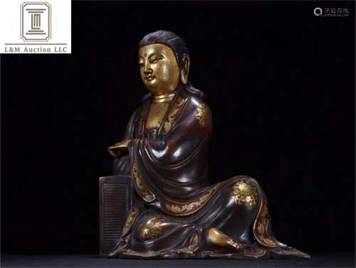 A Chinese Gilt Bronze Buddha Statue