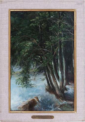 Friedrich Salathe, Binningen 1793 – 1858 Paris, Trees by the...