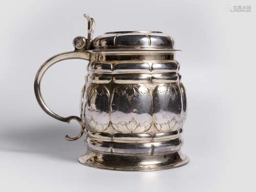 Augsburg, silver gilt tankard, 2nd half 17th century, Makers...