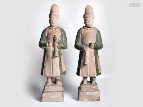 Pair of Musicians, China, Ming Dynasty, 1368 - 1644