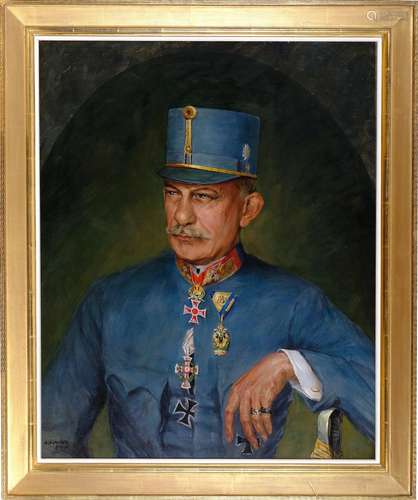 Alexander Pock, Znojmo 1871 - 1950 Vienna, Portrait of an Au...