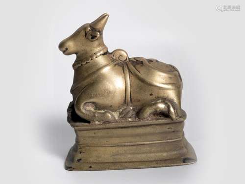 Lying Nandi, India, 18th century or earlier