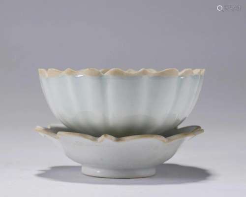 Shadow Celadon Glazed ZHAN (Small cup) and Saucer with
