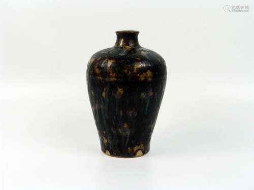 Flambed Glazed Plum Vase