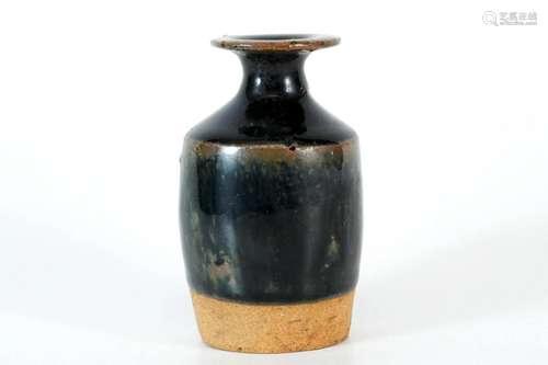 Small Black Glazed Vase