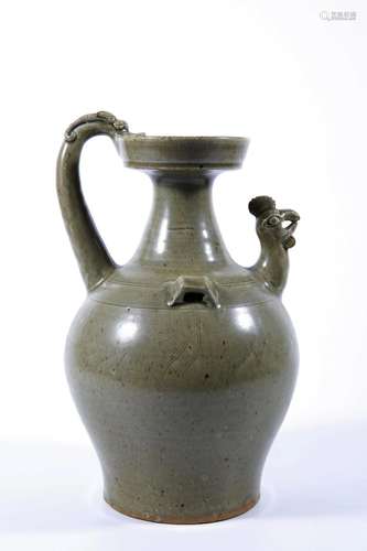 Yue Kiln Ewer with Phoenix Head Design