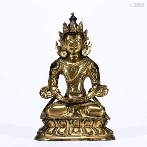 Sitting Statue of Amitayus Buddha