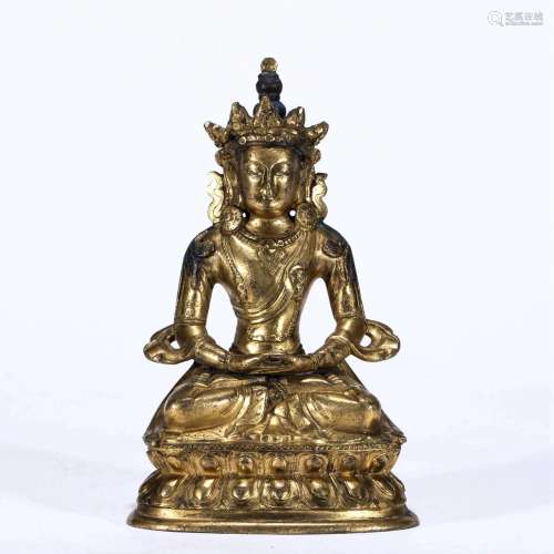 Sitting Statue of Amitayus Buddha