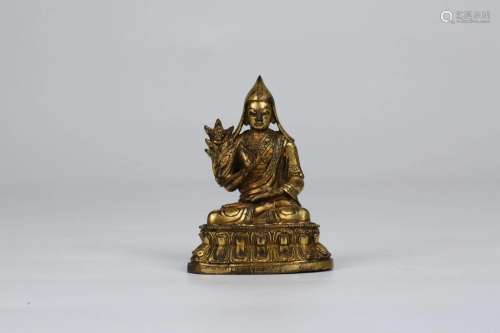 Gilt Statue of Tsongkhapa