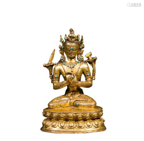 Statue of Manjusri Bodhisattva