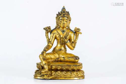 Green Tara Statue