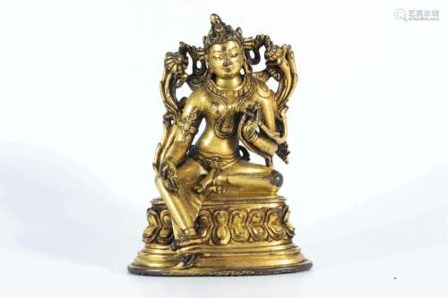 Para-style Statue of Green Tara