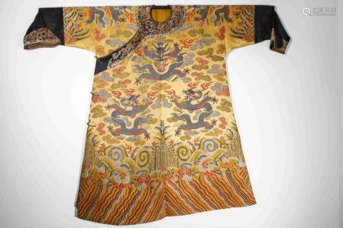 Cotton Kesi Tapestry Nanjing Brocade Robe with Nine