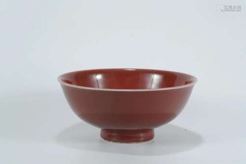 Red Glazed Bowl