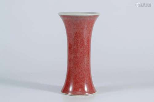 Cowpea Red Glazed Flower Vase
