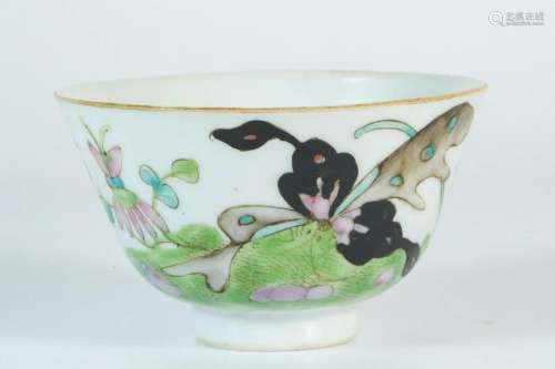 Plain Tri-colored Tea Cup