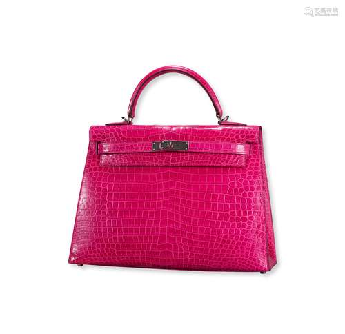 爱马仕Hermès 天方夜谭紫 KELLY32手提包