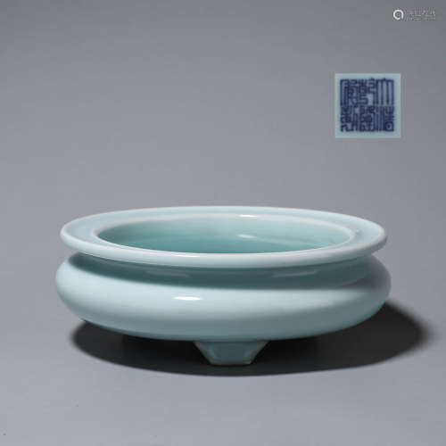Old Tibetan sky celadon glaze dishwashing