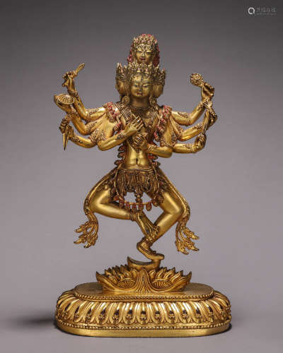 Gilt Bronze Yoga Buddha