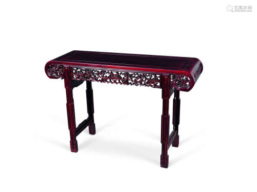 红木灵芝纹琴桌