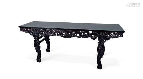 紫檀龙纹供桌
