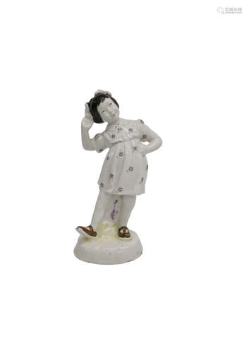 五十年代 楓溪窯跳舞小女孩瓷塑