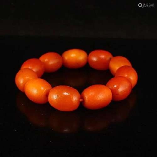 Superb Vintage Amber Beads Bracelet