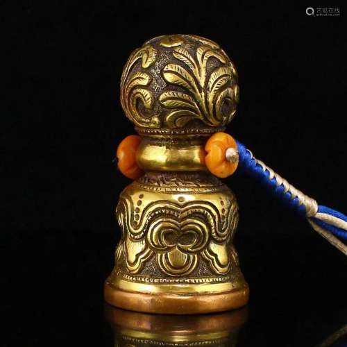 Vintage Chinese Brass Scorpion Seal