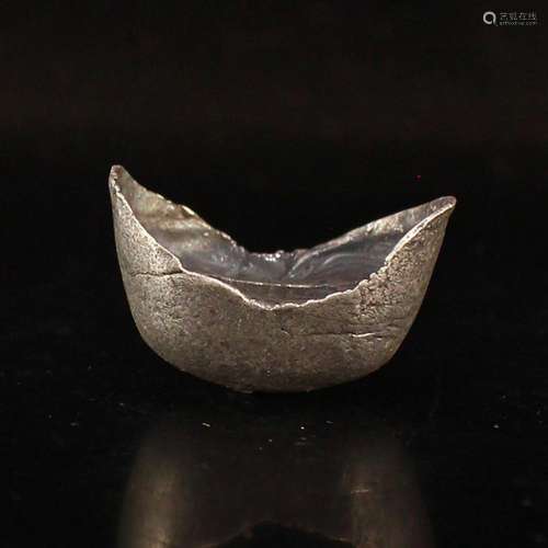 Chinese Qing Dy Pure Silver Ingot