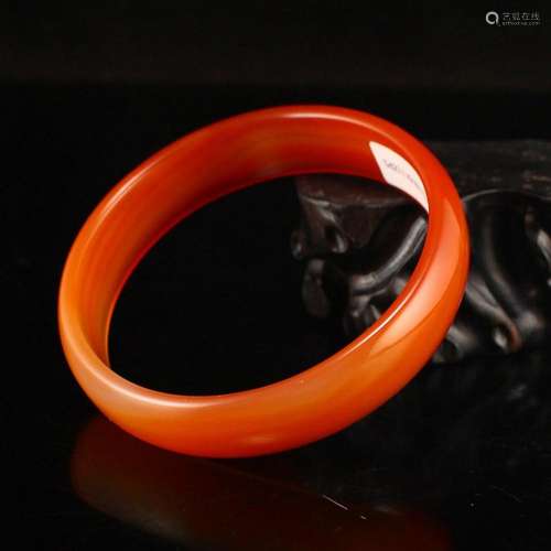 Inside Diameter 61 MM Chinese Red Agate Bracelet