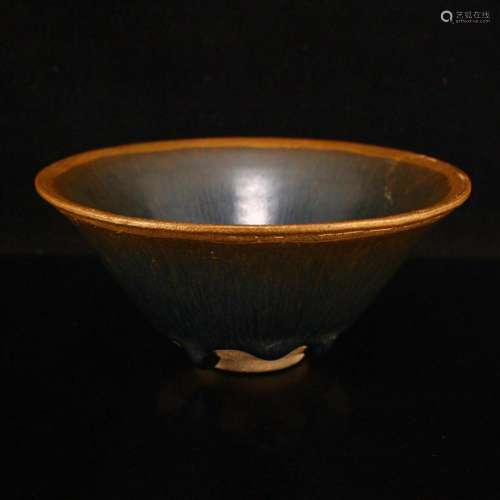 Vintage Chinese Jian Kiln Porcelain Bowl