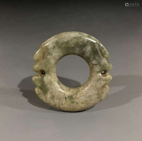 A HONGSHAN CULTUR JADE CIRCLE