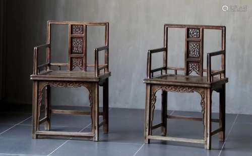 An early Qing Dynasty Nanmu rose chair