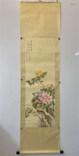 A CHINESE PAINTING, SONG MEILING MARKED
