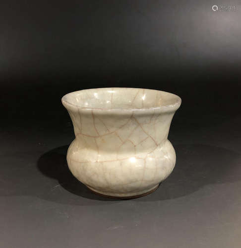 A SONG DYNASTY GUAN KILN REFUSE VESSEL