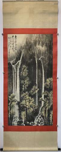 A CHINESE LANDSCAPE PAINTING,  LI KERAN  MARKED